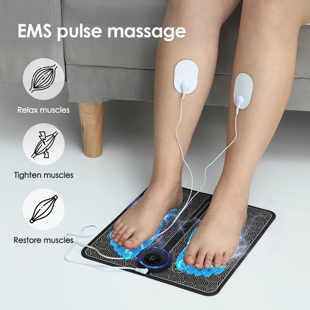Rechargeable EMS Foot Massage Mat
