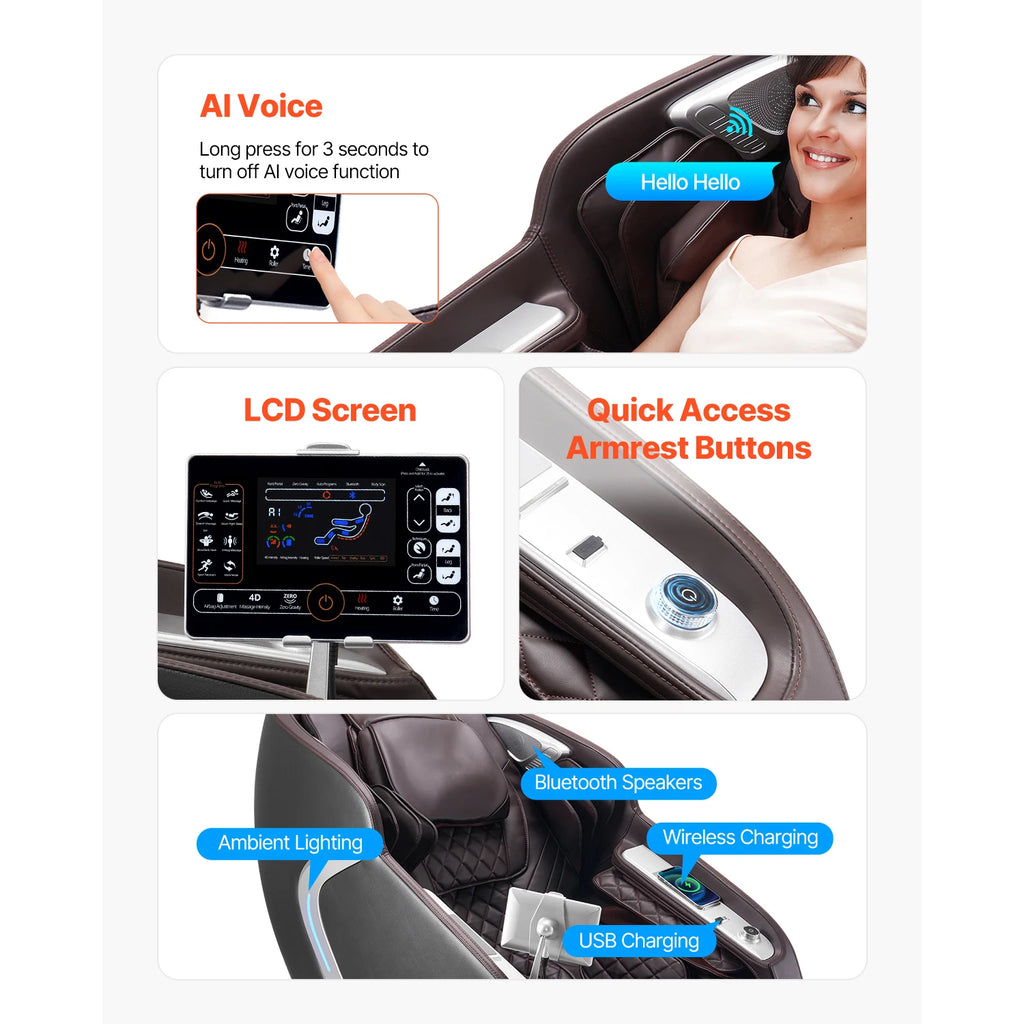 SucreBuy 4D Zero Gravity Massage Chair