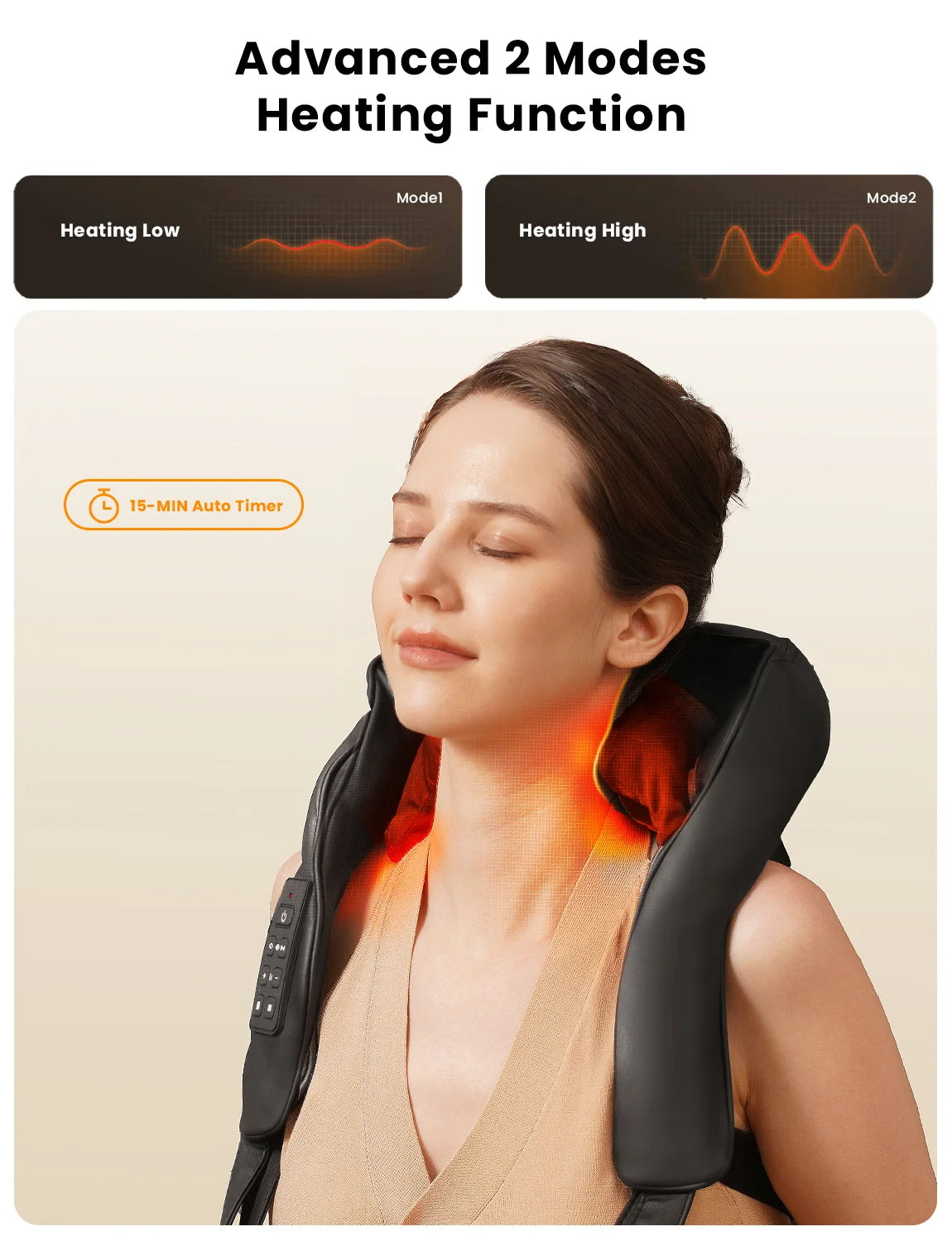 Cordless Shiatsu Neck & Back Massager